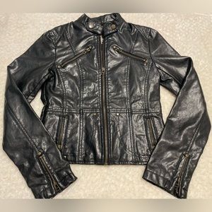 Poetry Faux Leather Moto Jacket